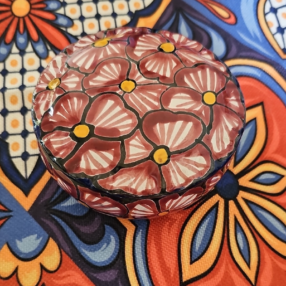 Floral Ceramic Trinket Box